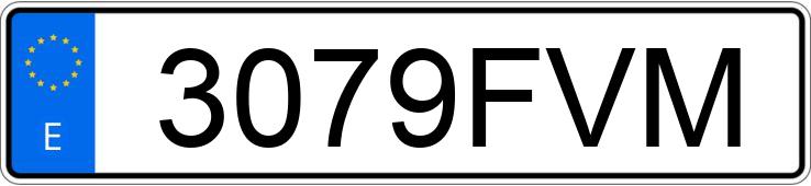 Numer rejestracyjny 3079FVM posiada AUDI S4