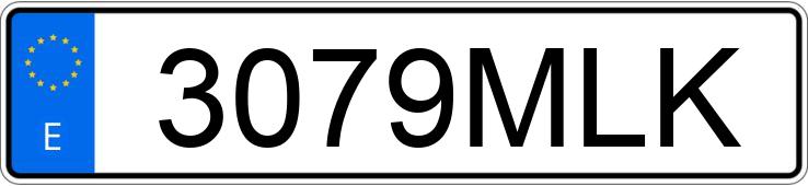 Numer rejestracyjny 3079MLK posiada PEUGEOT 308