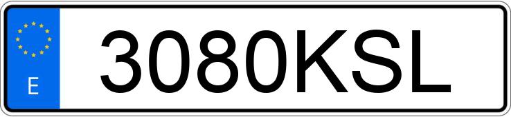 Numer rejestracyjny 3080KSL posiada NISSAN NV 200