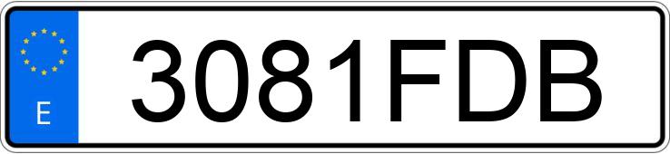 Numer rejestracyjny 3081FDB posiada BMW SERIE 3