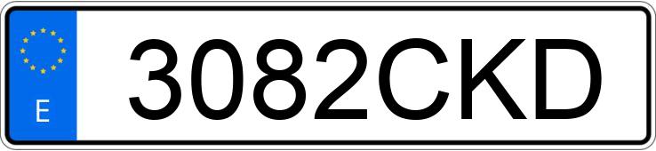 Numer rejestracyjny 3082CKD posiada MERCEDES C (203)