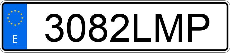 Numer rejestracyjny 3082LMP posiada AUDI Q3 SPORTBACK