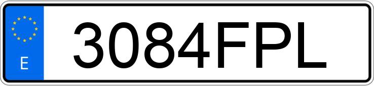 Numer rejestracyjny 3084FPL posiada OPEL ANTARA