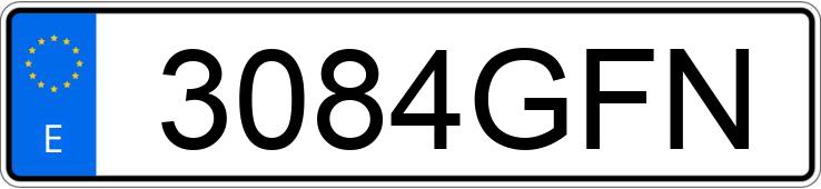 Numer rejestracyjny 3084GFN posiada BMW SERIE 5