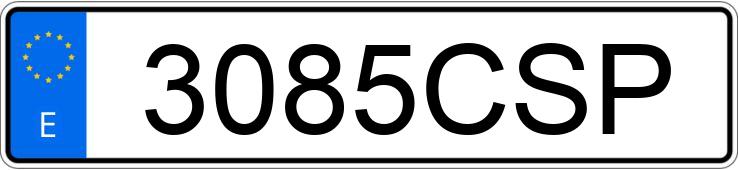 Numer rejestracyjny 3085CSP posiada MITSUBISHI L 200