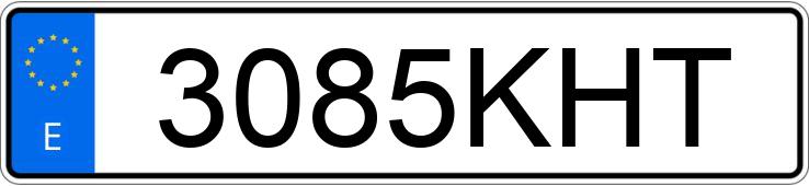 Numer rejestracyjny 3085KHT posiada FORD ECOSPORT