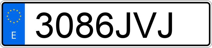 Numer rejestracyjny 3086JVJ posiada RENAULT ZOE