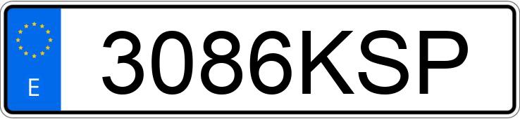 Numer rejestracyjny 3086KSP posiada OPEL CORSA