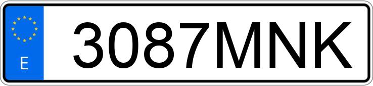 Numer rejestracyjny 3087MNK posiada VOLKSWAGEN CADDY MAXI