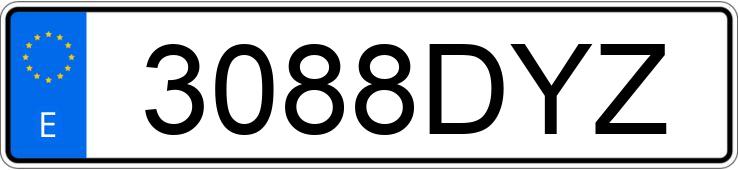 Numer rejestracyjny 3088DYZ posiada NISSAN CABSTAR