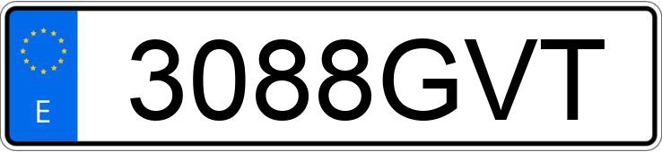 Numer rejestracyjny 3088GVT posiada OPEL CORSA