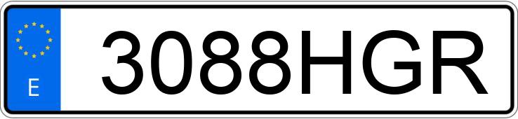 Numer rejestracyjny 3088HGR posiada PEUGEOT 3008
