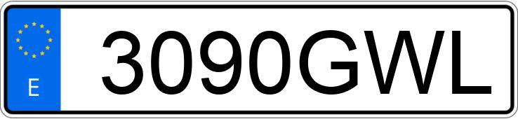 Numer rejestracyjny 3090GWL posiada OPEL ASTRA