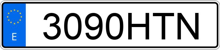 Numer rejestracyjny 3090HTN posiada DACIA DUSTER