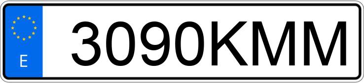 Numer rejestracyjny 3090KMM posiada RENAULT MEGANE