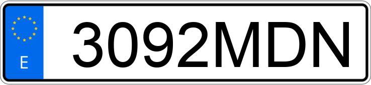 Numer rejestracyjny 3092MDN posiada TOYOTA COROLLA Numer rejestracyjny 3092MDN posiada TOYOTA COROLLA