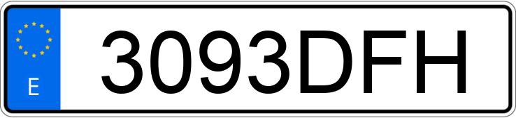 Il numero di registrazione 3093DFH ha FIAT PUNTO 1.2 ACTIVE