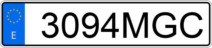 Numer rejestracyjny 3094MGC posiada VOLKSWAGEN GOLF Numer rejestracyjny 3094MGC posiada VOLKSWAGEN GOLF