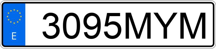 Numer rejestracyjny 3095MYM posiada MG MG3 Numer rejestracyjny 3095MYM posiada MG MG3