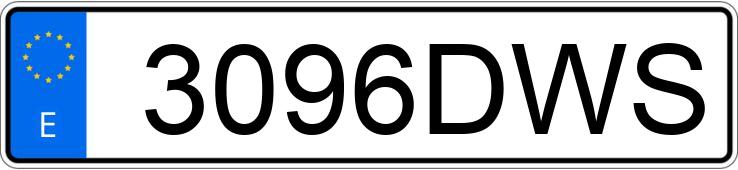 Numer rejestracyjny 3096DWS posiada BMW SERIE 3