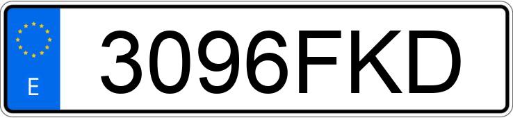 Registreringsnummeret 3096FKD har MERCEDES A (168-169)