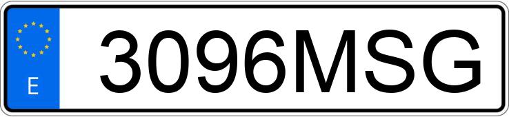 Numer rejestracyjny 3096MSG posiada CITROEN JUMPY