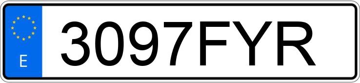 Numer rejestracyjny 3097FYR posiada AUDI A3 SPORTBACK Numer rejestracyjny 3097FYR posiada AUDI A3 SPORTBACK