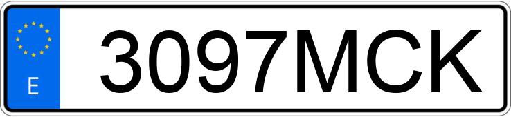 Numer rejestracyjny 3097MCK posiada MAXUS E DELIVER 3