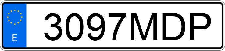 O número de registro 3097MDP tem LYNK & CO 01 1.5T PHEV