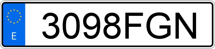 Numer rejestracyjny 3098FGN posiada YAMAHA YP 250 MAJESTY