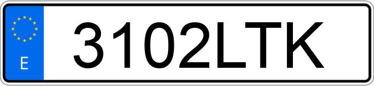 Numer rejestracyjny 3102LTK posiada PORSCHE 911