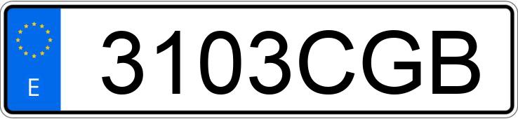 Numer rejestracyjny 3103CGB posiada MERCEDES E (211) 320 CDI ELEGANCE AT