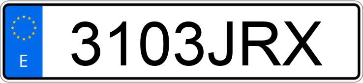 Numer rejestracyjny 3103JRX posiada DACIA DUSTER