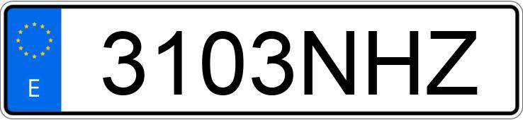 Numer rejestracyjny 3103NHZ posiada TESLA MODEL 3 Numer rejestracyjny 3103NHZ posiada TESLA MODEL 3