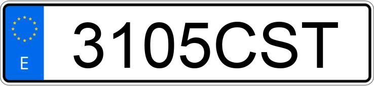Numer rejestracyjny 3105CST posiada SKODA OCTAVIA
