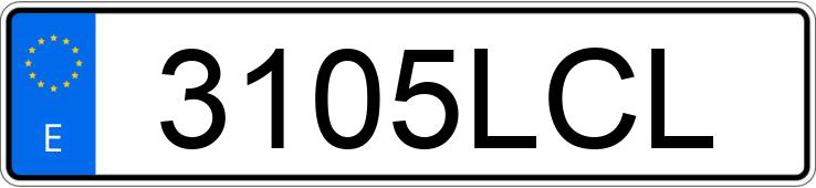 Numer rejestracyjny 3105LCL posiada AUDI Q3