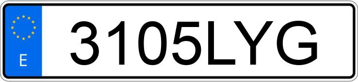 Numer rejestracyjny 3105LYG posiada SEAT IBIZA