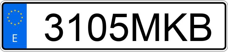 Numer rejestracyjny 3105MKB posiada HONDA CIVIC