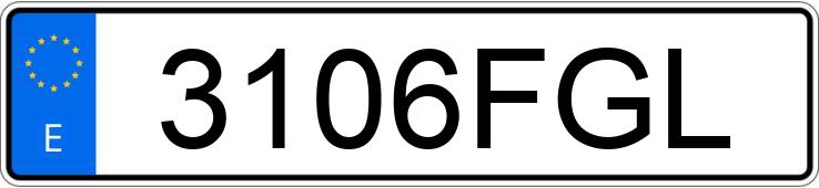 Numer rejestracyjny 3106FGL posiada RENAULT MEGANE