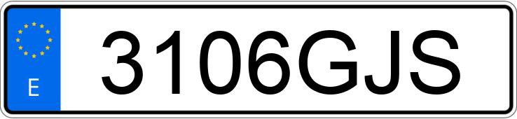 Numer rejestracyjny 3106GJS posiada BMW SERIE 1
