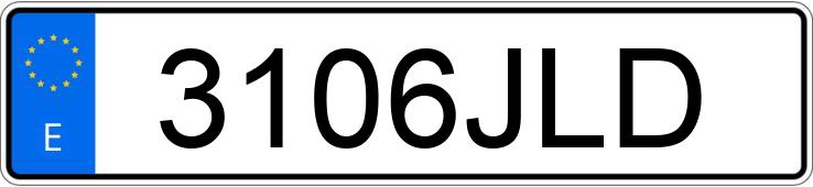 Numer rejestracyjny 3106JLD posiada RENAULT D