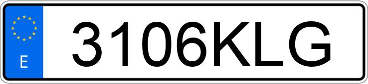 Numer rejestracyjny 3106KLG posiada MERCEDES VITO Numer rejestracyjny 3106KLG posiada MERCEDES VITO