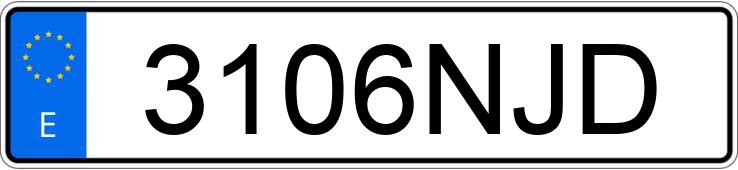 Numer rejestracyjny 3106NJD posiada EBRO S700