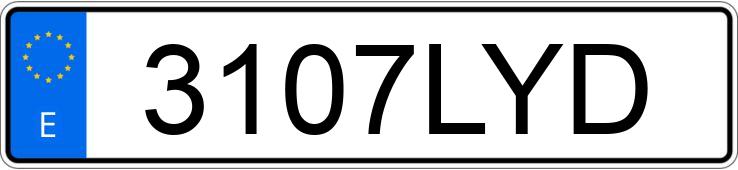 Numer rejestracyjny 3107LYD posiada VOLKSWAGEN T-ROC