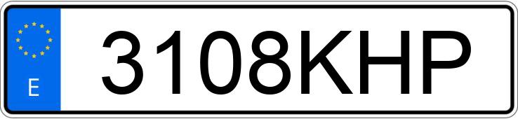 Numer rejestracyjny 3108KHP posiada MERCEDES C (205)