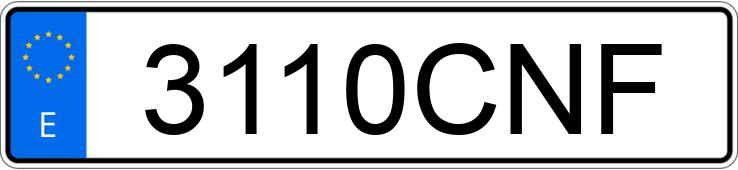 Numer rejestracyjny 3110CNF posiada CITROEN XSARA Numer rejestracyjny 3110CNF posiada CITROEN XSARA