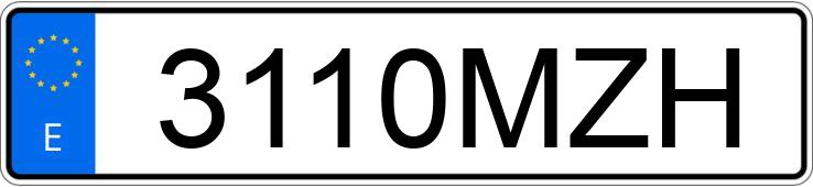 Numer rejestracyjny 3110MZH posiada MITSUBISHI COLT