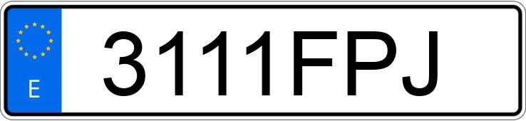 Numer rejestracyjny 3111FPJ posiada CHEVROLET-GM KALOS