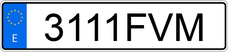 Numer rejestracyjny 3111FVM posiada MERCEDES C (203)