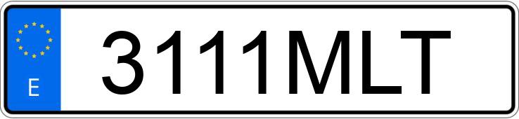 Numer rejestracyjny 3111MLT posiada CITROEN BERLINGO